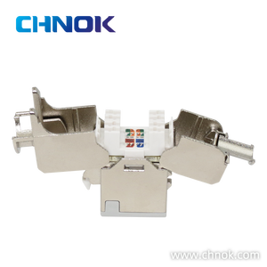 RJ45 STP <span class=keywords><strong>Cat6</strong></span> 8P8C 180 Derece Beyaz T568A/B 24-26AWG PC Gövdeli Sertifikalı -10C ila 60C Çalışma Sıcaklığına Sahip Keystone Jak - Product Image 6