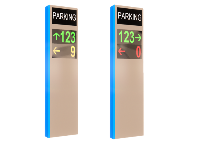 1-3 spaces LPR camera parking video guidance control system for network connection