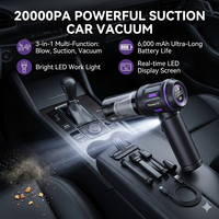 Aspirateur sans fil à puissance d'aspiration élevée 20000pa pour voiture Aspiradora Inalambrica Mini aspirateur à main