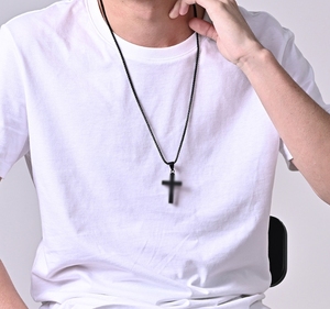 Collar <span class=keywords><strong>de</strong></span> Cruz simple <span class=keywords><strong>de</strong></span> acero <span class=keywords><strong>de</strong></span> titanio <span class=keywords><strong>para</strong></span> hombres y mujeres <span class=keywords><strong>para</strong></span> usar con cadena <span class=keywords><strong>de</strong></span> suéter colgante <span class=keywords><strong>de</strong></span> <span class=keywords><strong>oro</strong></span> <span class=keywords><strong>de</strong></span> <span class=keywords><strong>18</strong></span> quilates Chapado en clavícula - Product Image 6