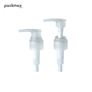 หัวปั๊มโลชั่นพลาสติก PP แบบ 24 ฟัน พร้อมหัวฉีดแบบแบน และสวิตช์เกลียวในตัว สำหรับครีมนวดผม แชมพู และเจลอาบน้ำ - Product Image 1