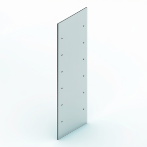 Panneau latéral en verre trempé transparent 40x220 mm pour armoires murales et autoportantes - Product Image 1