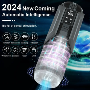 <span class=keywords><strong>2025</strong></span> Masturbadores de Fábrica Elétrica Masculina Empurrando Rotativo Chupando Brinquedos 4 em 1 Máquina de Masturbação Masculina - Product Image 2