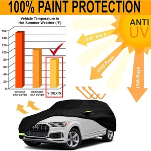 Funda Impermeable para Coche, Reemplazo Personalizado para VW <span class=keywords><strong>Golf</strong></span> 2003-2025 con Puerta con Cremallera y Bandas Antiviento para Protección Contra Nieve, Lluvia, Polvo y Granizo - Product Image 6