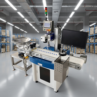 Machine de marquage laser UV automatique haute précision pour bouchons de bouteilles BMG avec alimentation rotative et système de lecture et de rejet en ligne intégré