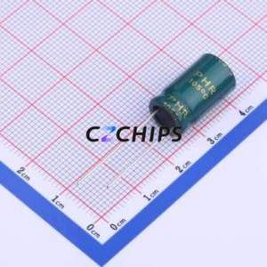 Condensateur électrolytique en aluminium à montage traversant CV100MPA16B, montage traversant, D10xL16mm 10uF 20% 450V 200mA-100kHz - Product Image 2