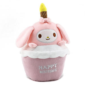 <span class=keywords><strong>Dessin</strong></span> <span class=keywords><strong>animé</strong></span> Kuromi Pompompurin gâteau d'anniversaire forme musicale poupée étoile Figure chantant bougie lumineuse poupée ornement - Product Image 6