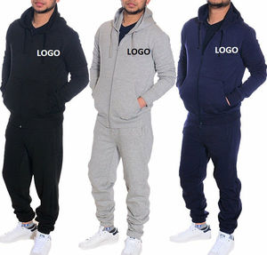 Chándal deportivo liso con cremallera completa para hombre, chándal de 2 piezas para hombre, los colores más nuevos, traje deportivo informal para correr para hombre - Product Image 5