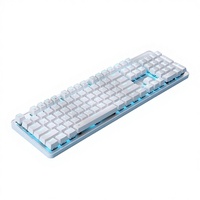 Teclado Mecánico DAREU de Tres Modos, USB con Cable, Inalámbrico 2.4G, Retroiluminación RGB, Full N-Key Rollover, para Juegos y Oficina, PC y Laptop