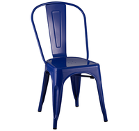 Chaise en fer vintage métallique, meuble de salle à manger, café, Restaurant, salle à manger, industriel, en laiton