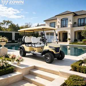 Nouvelle arrivée : voiturette de golf électrique de luxe 4 places, peinture personnalisée, pour utilisation sur les terrains de golf - Product Image 1