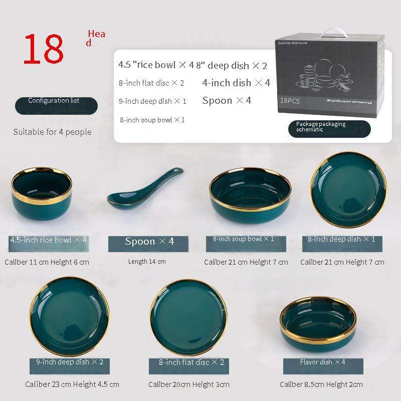4-person tableware set
