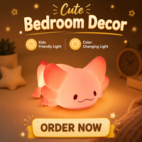 Lampe de chevet pour enfants, bébé, rechargeable, portable, LED, petite lampe de nuit en forme d'animal, USB, mini lampe de table à capteur tactile pour enfants