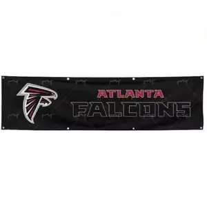 Atlanta Falcons disesuaikan penggemar sepak bola 2x8ft bendera NFL hadiah spanduk kustom bendera spanduk