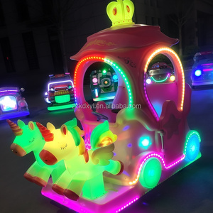 Giro sul parco divertimenti auto attraente per bambini giostre attrezzature da gioco per bambini elettrico principessa carrozza paraurti per il centro commerciale - Product Image 1