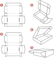 Boîte d'expédition en carton ondulé personnalisée avec logo imprimé, recyclable, pour l'e-commerce