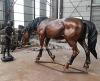 Statue de cheval Bronze Antique, vente en gros, fabrication d'usine, taille de vie, en laiton, vente en gros