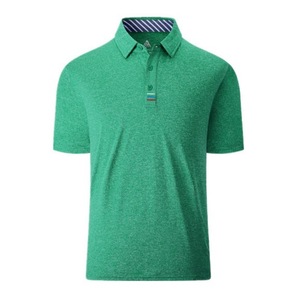 Polo en coton Oxford pour homme, manches courtes, couleur unie, coupe classique, style golf - Product Image 2