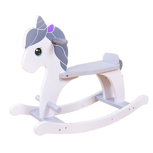Cheval à bascule en bois style licorne, jouet à bascule pour enfants, cadeau de vacances pour enfants - Product Image 1