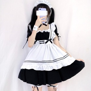 Japanese Maid Outfit <b>Plus</b> <b>Size</b> S-4XL Cosplay Costume Anime Lolita Women's Dress Spring 2025 Role Play Skirt - Product Image 2