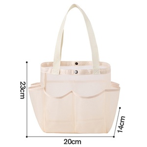 תיק רחצה רשת לאמבטיה, תיק רחצה נייד לתלייה עם כיס קטן, תיק חוף - Product Image 3