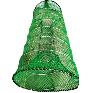 Nassa Pieghevole in HDPE Senza Nodi su Misura, Gabbia da Pesca con Telaio HDG 7mm per Merluzzo Nero - Product Image 3