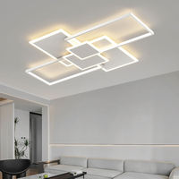 Lámpara de Techo Cuadrada Minimalista BGST, Iluminación Moderna y Sencilla, Acrílica, de Montaje Empotrado, para Sala de Estar