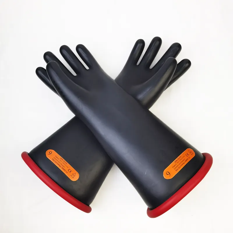Ppe Veiligheidsleer Elektrische Bescherming 40kv Rubber Isolerende Lineman Handschoenen Elektrisch