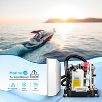 Climatisation marine OEM 9000 12000 16000BTU 220V pour bateau, yacht, système autonome refroidi par eau de mer, cycle inversé