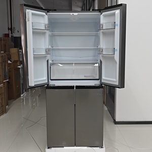 Réfrigérateur à double <span class=keywords><strong>porte</strong></span> de style français de grande capacité 406L pour la maison - Unité intégrée de réfrigération et de congélation - Product Image 3