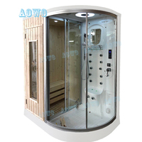 Nouveau Design baignoires douche à vapeur Sauna 4 personnes intérieur sauna infrarouge combinaison de salle de bain à vapeur humide