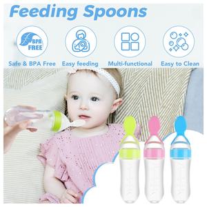 Biberón <span class=keywords><strong>de</strong></span> silicona <span class=keywords><strong>para</strong></span> apretar <span class=keywords><strong>para</strong></span> <span class=keywords><strong>bebés</strong></span>, alimentador <span class=keywords><strong>de</strong></span> cereales <span class=keywords><strong>de</strong></span> <span class=keywords><strong>arroz</strong></span> con cuchara <span class=keywords><strong>para</strong></span> 0-12 <span class=keywords><strong>meses</strong></span>, botellas <span class=keywords><strong>de</strong></span> agua <span class=keywords><strong>para</strong></span> el cuidado infantil - Product Image 3