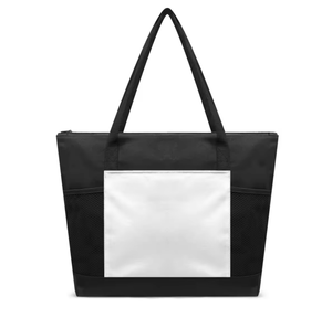 Bolsa de compras personalizada de gran capacidad, ecológica y reutilizable, con diseño de flores tropicales hawaianas. - Product Image 1