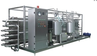Équipement de stérilisation HTST miniature en acier inoxydable 304/316, haute efficacité, capacité de 500L à 20000L pour le traitement du lait pasteurisé