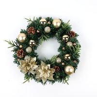 Guirlande Artificielle Délicate 60 cm avec Pommes de Pin et Baies Blanches pour Décoration de Noël 2026, Idéale pour la Maison et les Fêtes
