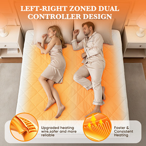 Protège-matelas matelassé imperméable lavable en machine, drap-housse de luxe pour l'hiver, usage adulte, en polyester - Product Image 6