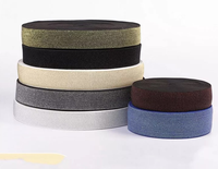 Usine Stock Vente Solide Couleur 5/8 ''Argent Or Arc-En-Paillettes Métallique FOE Ruban Élastique pour Ceinture Cheveux Cravates
