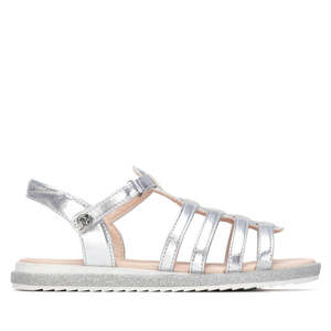 Xti Girls' Low Sandal Silver 1,5 Cm Heel 28 <b>Flat</b> Sandals - Product Image 1
