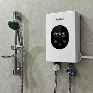 Tốt đáng tin cậy chất lượng máy nước nóng ngay lập tức Geyser 13kw sưởi ấm bảng điều khiển nhanh 55 độ nóng máy nước nóng