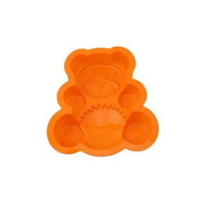 <b>Silicone</b> Bear Cake Mold Orange Color For Chocolate Molds <b>Baking</b> Tools - Product Image 3