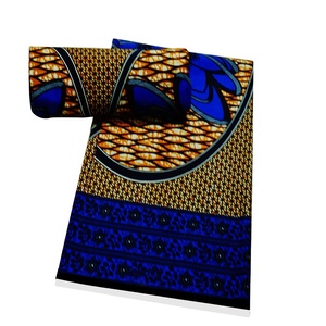 Vente en Gros Usine Cire Garantie Véritable Tissus Africains Impression Wax Pagnes Hollandais Robe Africaine 100% Polyester 6 Yards <span class=keywords><strong>Pagne</strong></span> - Product Image 2