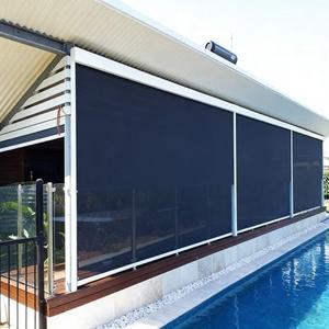 Persiana Enrollable Motorizada <span class=keywords><strong>para</strong></span> Exteriores de PVC de Lujo <span class=keywords><strong>para</strong></span> Balcón, Cortina Vertical Inteligente Resistente al Viento con Sistema Ziptrack - Product Image 1