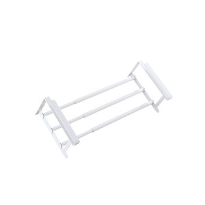 Jinsheng <b>Shoe</b> Rack Metal Extendable Wall Mount <b>Space</b> <b>Saving</b> Adjustable <b>Storage</b> Solution for <b>Shoes</b> - Product Image 5
