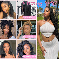 Capelli Umani Afro Kinky in Bulk per Dreadlocks, Extension Afro Kinky Twist per Intrecciare, Trecce Twist, Capelli Kinky per Intrecciare