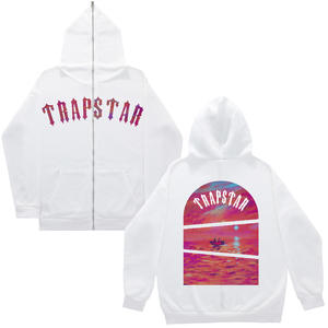 <span class=keywords><strong>Felpa</strong></span> con Cappuccio e Zip Intera Unisex in Caldo Cotone Felpato <span class=keywords><strong>Nera</strong></span> Oversize Stile Streetwear Hip Hop con Stampa Grafica e Logo del Tuo Brand Personalizzato - Product Image 2