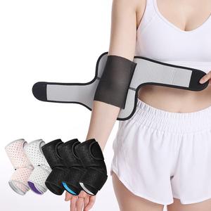 ปลอกแขนพยุงข้อศอกแบบระบายอากาศได้ดี ผลิตจากผ้าสแปนเด็กซ์ ทนทานเป็นพิเศษ ช่วยรัดกระชับ บรรเทาอาการปวดข้อและเอ็นอักเสบ ดีไซน์ใหม่ กันลื่น เหมาะสำหรับเล่นกีฬา - Product Image 4