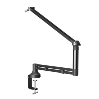 Nouveau bras de perche de Microphone de Studio professionnel en aluminium à venir Bm-03 support de micro réglable bras blanc pour la diffusion en direct