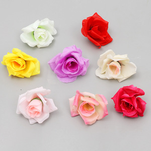 Têtes de fleurs artificielles en soie, haute simulation, pour décorations de mariage, matériaux DIY, réutilisables, décoration intérieure - Product Image 1