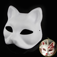 Masque de renard en papier pour décor de fête Masque pour les yeux en papier Masque de carnaval Papier recyclé sain
