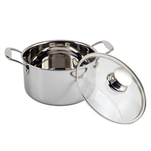 Casserole/marmite française classique à trois plis en acier inoxydable marmite de 6 pintes avec couvercle - Product Image 5